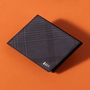 [선물포장+쇼핑백] [DBWA5F093BK] [반지갑][EDINBURGH PVC][에든버러] 블랙 PVC 체크패