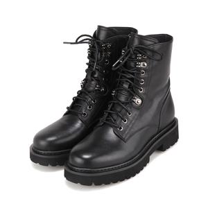 소가죽 청키 여성 앵클부츠_BBI853BK