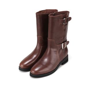 소가죽 바이커 여성 롱부츠 2COLOR_BBI855BK