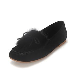 스웨이드 밍크FUR 드라이빙 퍼 로퍼_BBF542BK