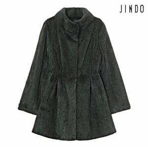 [최초가: 2,190,000원]진도 Elfee 스탠드 카라 풀스킨 유색 밍크 코트  (K9W3EC28_)