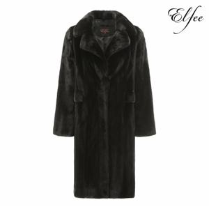 정상가:1,000,0000원 ㅣ 진도 Elfee 휘메일 밍크 롱 너치드 카라 코트(EFC065)
