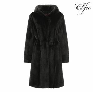 정상가:3,190,000원 ㅣ 진도 Elfee 풀스킨 휘메일 블랙 밍크 롱코트 (E9W3EC17)