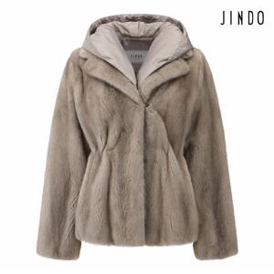 정상가:11,200,000원 ㅣ 진도 ORIGINAL 탈부착 패딩 후드 너치드 유색 밍크 자켓(JFJ72CLS)