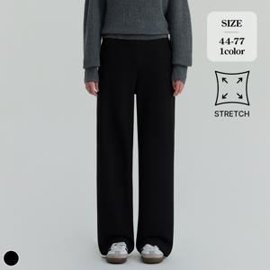 [브리치]  / (올데이슬랙스12탄) 기모 밴딩 스판 일자 와이드 팬츠