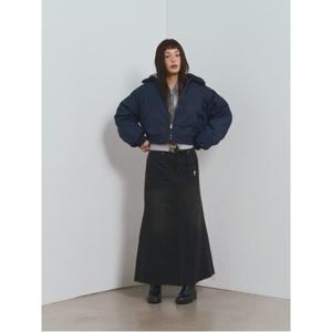 데님 머메이드 스커트  블랙 (165Y27CPD5)