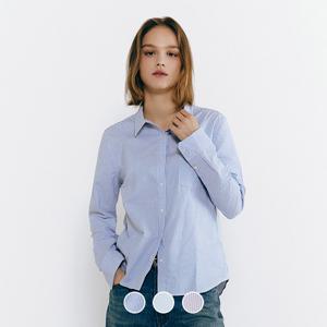 345502 여 옥스포드 셔츠 (스트라이프)