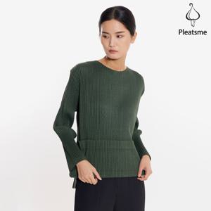 [최초가 139000원] 져지 자가드 플리츠 티셔츠_PPTSW125013