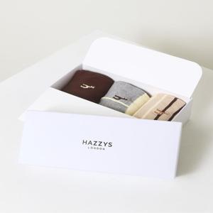 헤지스 액세서리 [[26SS]] HISS6E303W2 [백화점BEST][선물추천] 퍼피자수 혼합패턴 중목 양말 3종