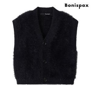 정상가:59,000원｜앙고라 V넥 밍크 에코퍼 버튼 베스트 (XO3VW004L0)