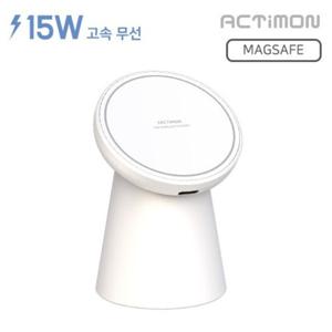 엑티몬 15W 홈 맥세이프 무선충전 거치대 무선충전기 고속 고속충전 거치 차량용 3in1