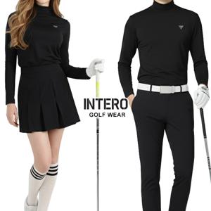 골프웨어 남성 여자 겨울 목폴라티 발열내의 여성내복 기모 남자 여성 골프이너웨어 티셔츠