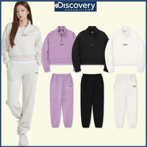 디스커버리 여성 크롭 반집업/조거팬츠 트레이닝세트 DWTR43044,DWTP41044 CJDTT