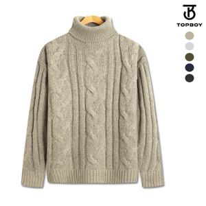 [탑보이] 구름 꽈배기 보카시 폴라니트 (KJS070)