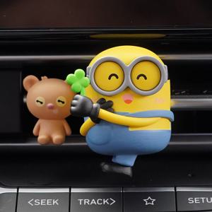 유니버셜  네잎클로버 밥앤팀 피규어 차량용 송풍구형 새차선물 캐릭터 차꾸