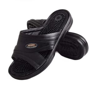 남성용 검정 지압슬리퍼 사무실슬리퍼 실내슬리퍼 남자구두 논슬립실내화 남성뮬슈즈