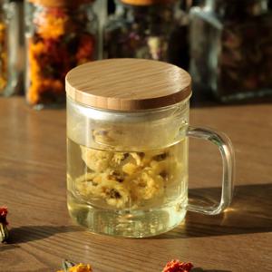 우드커버 내열유리 거름망 티머그 360ml 휴식시간 홈카페 찻잔 찻잔세트 뚜껑머그 뚜껑컵 거름망