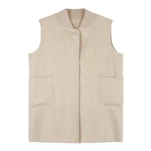 () 울혼방 롱 핸드메이드 베스트(LC31CZHD008X)