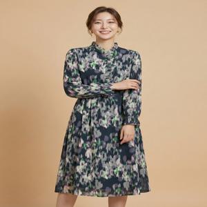 프릴넥 프린트 원피스-JW22OP9101682A