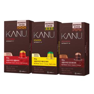 카누 네스프레소 호환 캡슐커피 싱글오리진 3종 골라담기 30캡슐