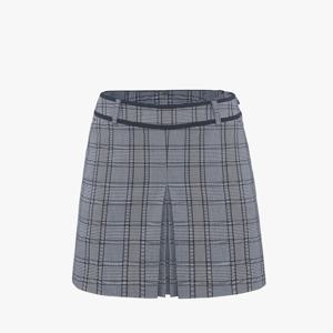 체크 트임 플리츠 스커트 (체크)