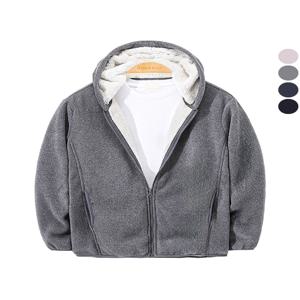 오버핏 양털 플리스 후드 집업 자켓 CKJP7022