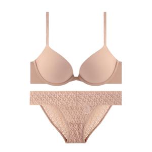 CK 여성 푸쉬업 플런지 브라+팬티 세트 QF7315+QD5283 CEDAR