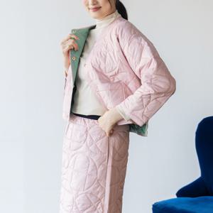 [최초가 488000원] 노카라 양면 패딩 재킷 (AHWOJK81) 라이트핑크