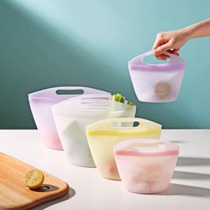 이지실리 핸들형 실리콘 지퍼백 3P 세트