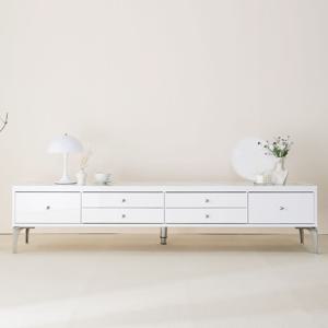 벨리카 미오 거실장 2000 화이트 낮은 티비다이 tv장 장식장