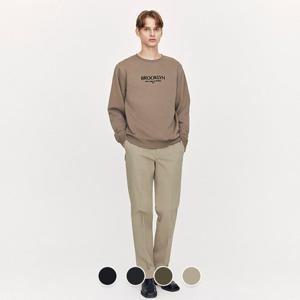 남성 겨울 기모 테이퍼드핏 사방스판 히든밴딩 치노 팬츠 면바지 115928