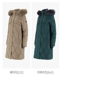 PAT  폭스퍼 탈착 롱 덕다운 1K82038