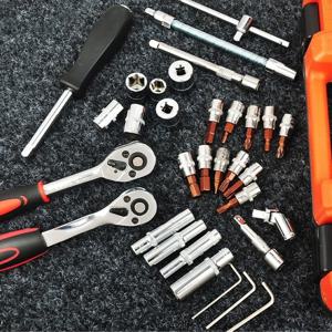 전문가용 공구 소형 46p 다용도 복스알 공구집정리함 소형복스세트 라쳇렌치 미니라엣