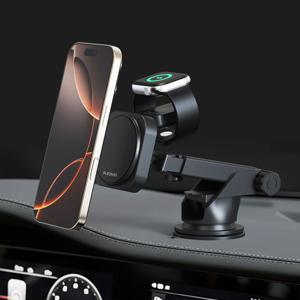 플레오맥스 PM-CQ2 맥세이프 스마트폰 워치 무선충전 차량용충전기 차량용거치대