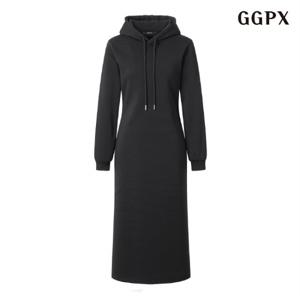 정상가: 69000원ㅣ후드넥 기모 H라인 롱 원피스 (GODOW022D)