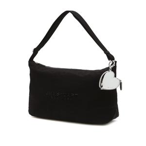 [젤리백] 블랙 글로시로고 나일론 호보형 숄더 겸 라지 크로스백 JABA5F745