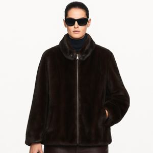 [최초가2,400,000]하프넥 풀스킨 휘메일 리버시블 밍크 코트_SOJK250103