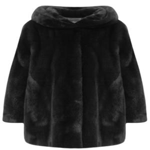 최초가격1375만원  블랙그라마 후드 하프코트