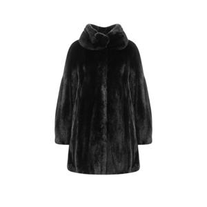 최초가격 1500만원  블랙그라마 퍼 볼륨 칼라 디테일 하프코트