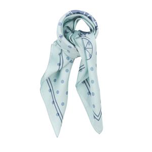 도트 프린트 실크 스퀘어 스카프 CO100630 LIGHT BLUE/BLUEBELL
