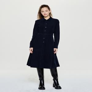 헤지스 여성 [[25FW]] HSDR5D903N2 [시즌오프]코듀로이 셔츠 원피스 네이비