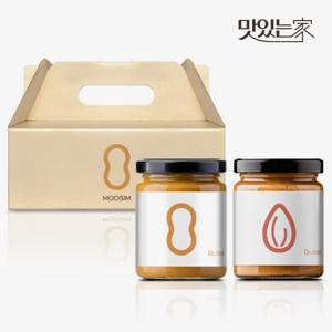 닥터루트 무첨가 무심 땅콩버터/아몬드버터 200g 2병 선물세트