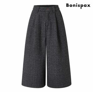 정상가:99,000원 ㅣ 와이드 기모 뒷 밴딩 롱 팬츠 (XP3TA019L0)