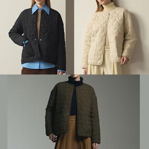 하트퀼팅패딩자켓