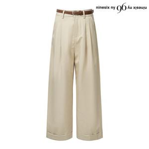 정상가:89,000원 | 롤업 핀턱 와이드 팬츠 (NP1TA012L0)