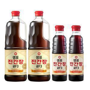 샘표 진간장 금F3 1.7L 2개+500ml 2개