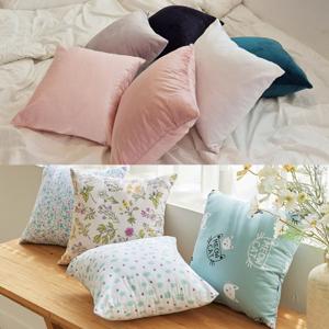 감성 쿠션커버/소파쿠션/방석커버/등받이쿠션/쿠션솜/롱쿠션커버 30 35 40 45 50 60 1+1 1개