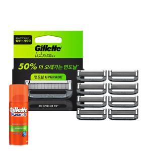질레트 랩스 딥클렌징바 면도날 8입 + 퓨전 하이드라 젤 센서티브 75ml 증정
