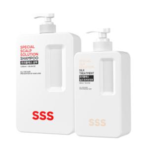 트리플에스 비오틴 약산성 탈모완화샴푸 1350ml+극손상모 단백질 헤어 실크 트리트먼트 580ml