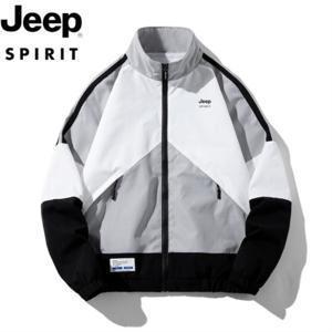지프 JEEP SPIRIT 봄가을 남성 캐주얼 오버핏 코트 배색 상의 코디 자켓 JP42987